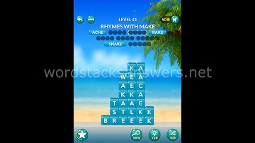 Word Stacks Level 41 Answers