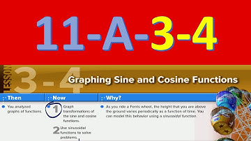 Video  1      -11-A- 3-4-Graphing sine and Cosine Functions