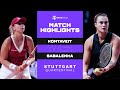 Anett Kontaveit vs. Aryna Sabalenka | 2021 Stuttgart Quarterfinal | WTA Match Highlights