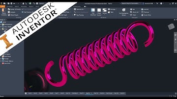 Autodesk Inventor 2021 Tutorial | Spring Model 3D