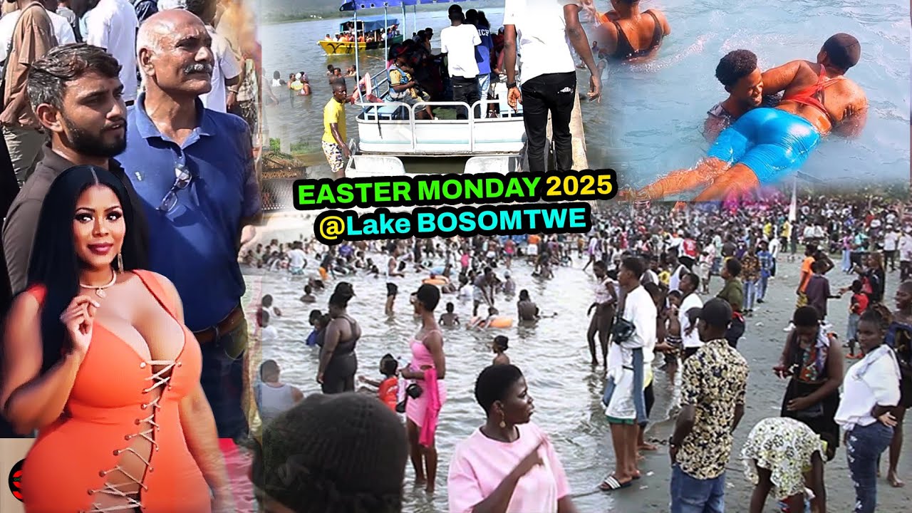 Easter Monday 2025  at Lake Bosomtwe - About 20,000 People visited there this Easter)