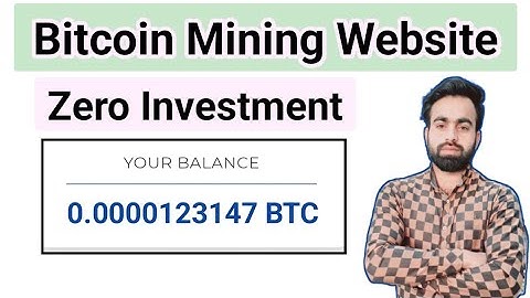 Bitcoin Mining Website | Zero investment | New Free Bitcoin Mining Website | Fazale Rabbi |