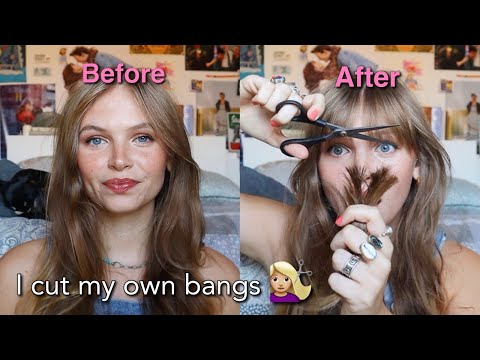 How I Cut My Bangs Layers