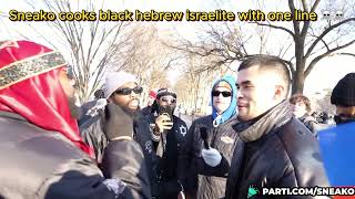 Sneako cooks Black hebrew israelite with one line ☠️☠️