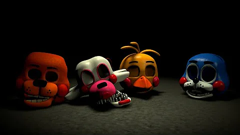 [FNAF C4D SPEED ART] Good and Bad End Toys Version (IMAGE)