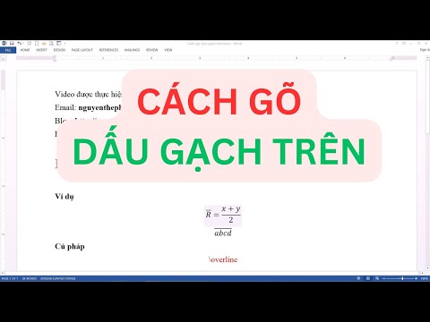 Video: Cách Tạo Dấu Gạch Nối Trong Word