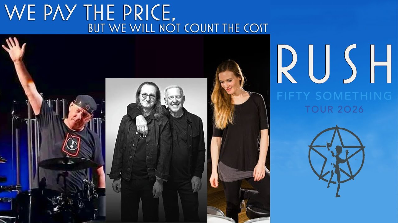 The Past & Future of Rush Fifty Something Tour: Neil Peart, Geddy Lee, Alex Lifeson, Anika Nilles
