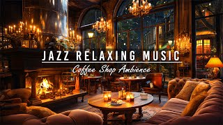 Jazz Relaxing Music at Cozy Coffee Shop Ambience ☕ Warm Jazz Instrumental Music Music for Study,Work