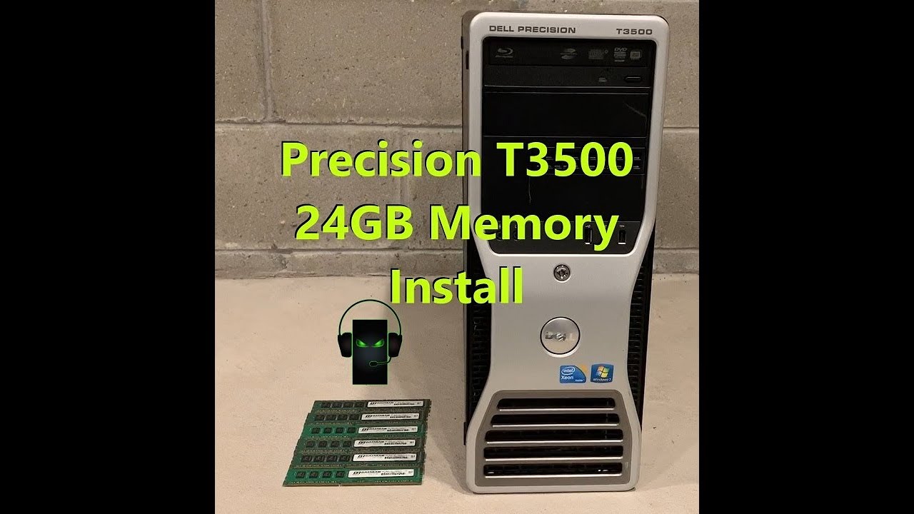 Optøjer Begyndelsen sprede Precision T3500 24GB Memory/Ram Install - YouTube