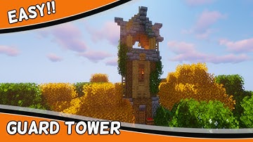 Easy Medieval Watchtower Tutorial: How to Build a Guard Tower in Minecraft 1.20