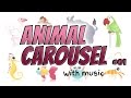 Animal Carousel with music for babies and kids