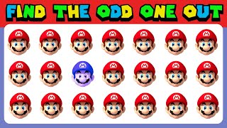 Find The ODD One Out | Super Mario Edition | Emoji Quiz Challenge Video