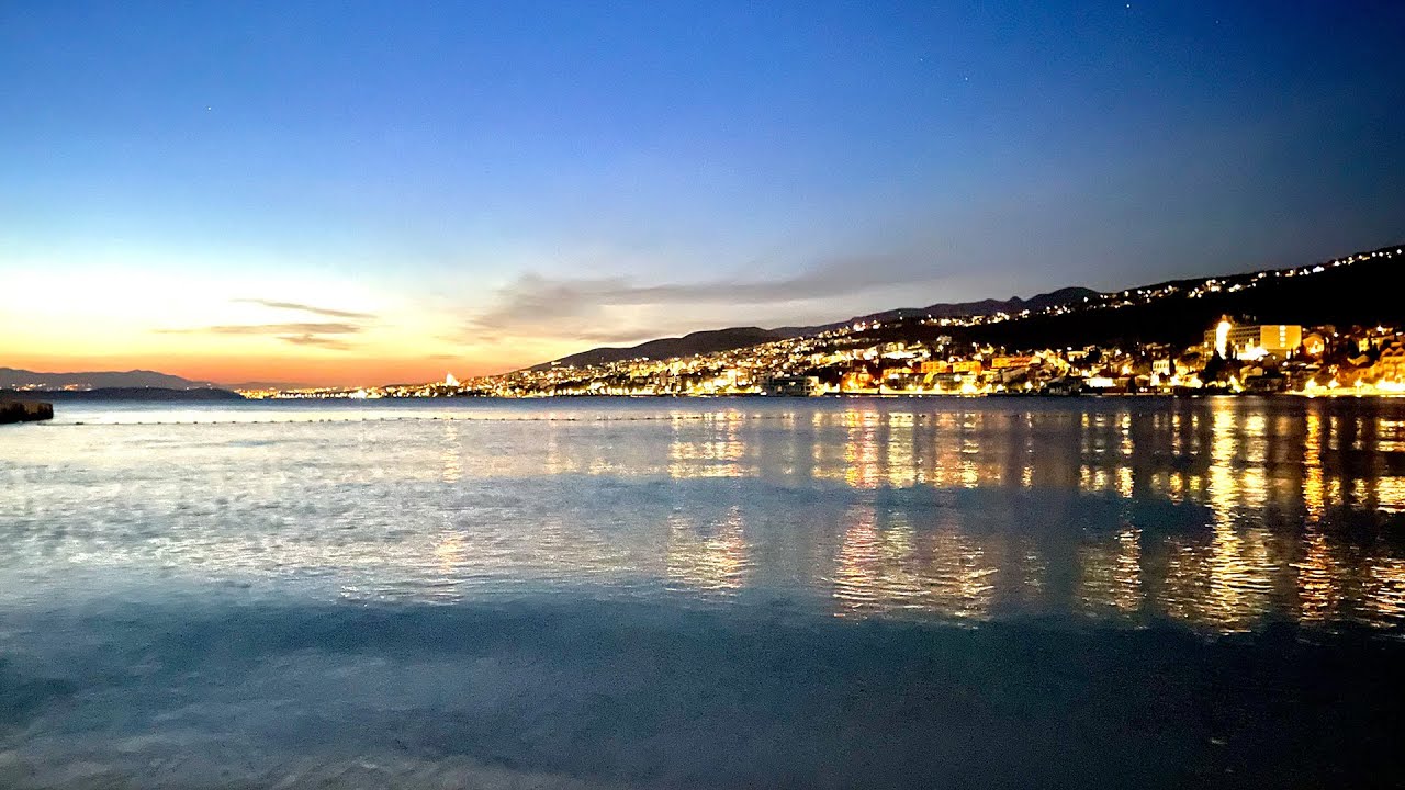 ASMR relaxing nature sound of sea waves in the evening [3d-binaural audio]