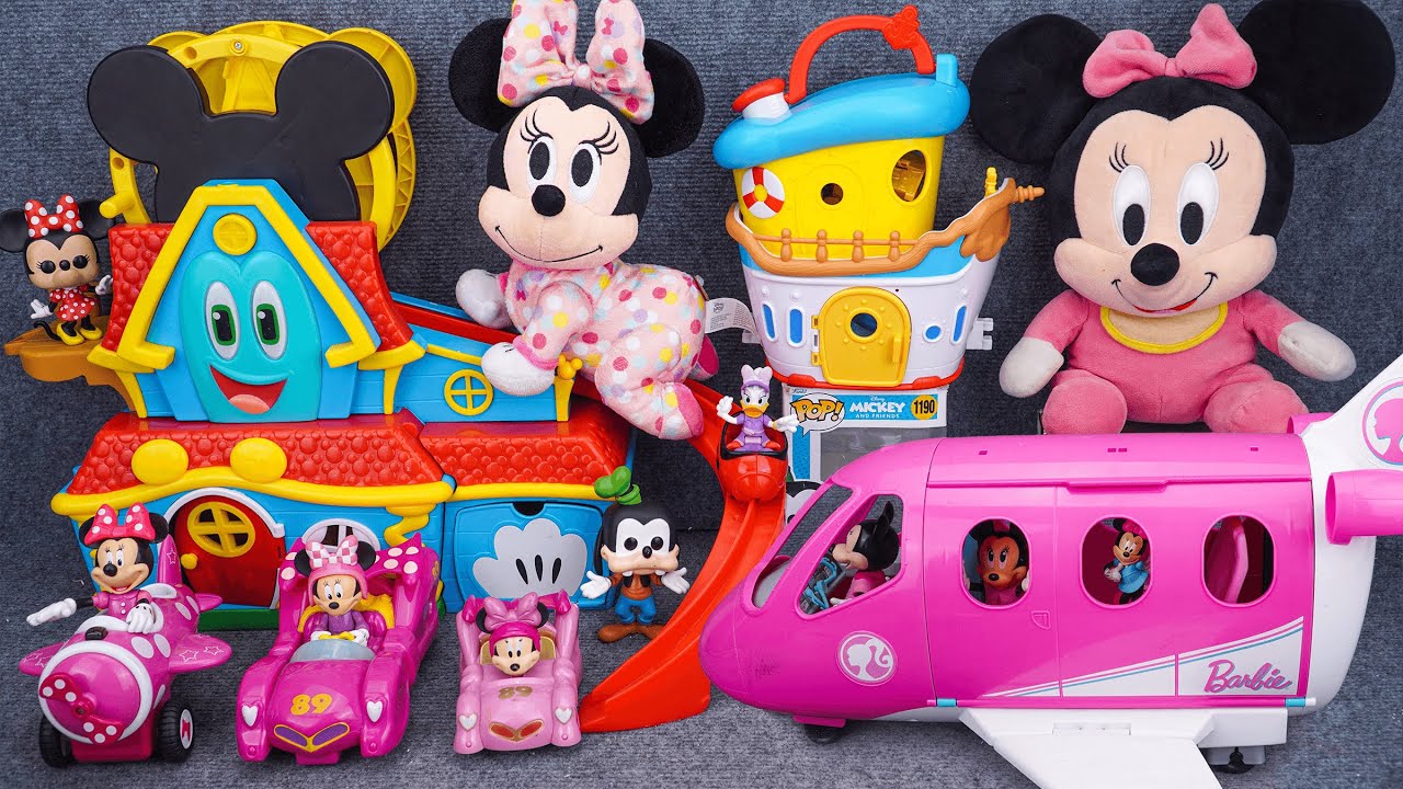 Satisfying with Unboxing Disney Minnie Mouse Jumbo Fun House Playset | Review Toys ASMR