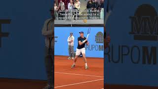 Jannik Sinner training before the Final in Madrid vs Zverev 🦊🇪🇸