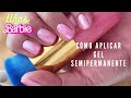 CÓMO APLICAR GEL SEMIPERMANENTE #gelish #nails #barbie