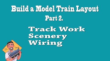 How To Build A Model Train Layout PART 2 TRACK WORK, SCENERY, WIRING