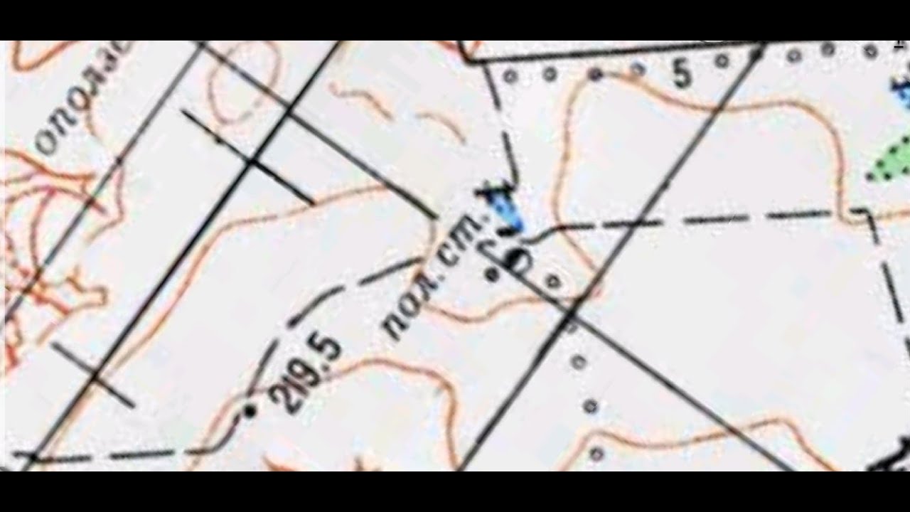 Карта полевых станов времен ссср