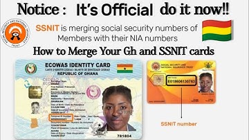 How to merge or Link your Ghana / SSNIT card.