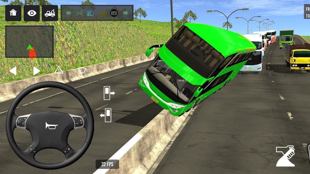 😭😱 Bus Simulator indonesia 3D game ll Euro coach Bus simulator game play school Bus #bus #simulator 