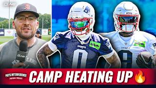 Christian Gonzalez Swerves Contract Questions, Drake Maye Bounces Back | Pats Interference