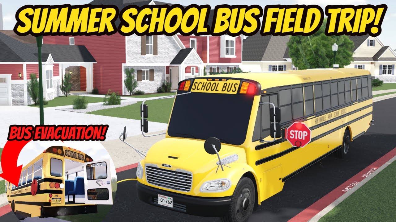 Greenville, Wisc Roblox l Summer School Bus Field Trip *EVACUATION ...