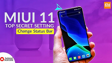 MIUI 11 Top Secret Setting !! Change Status bar !! 🔥🔥🔥
