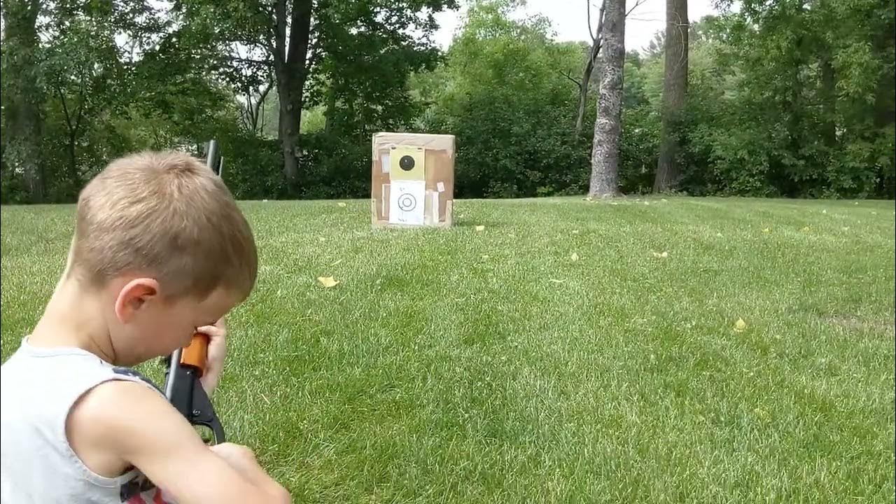 Sighting in the Red Ryder BB gun YouTube