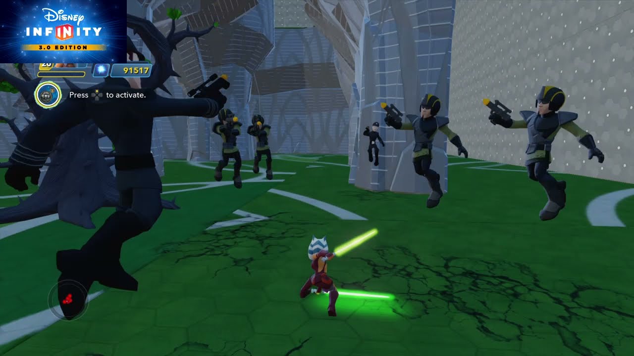 Disney Infinity 3.0 Ashoka Tano vs enemies