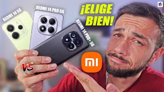 Esavants Videos ESTÁ CLARO!✅Xiaomi REDMI NOTE 14 5G vs 14 PRO 5G vs 14 PRO PLUS