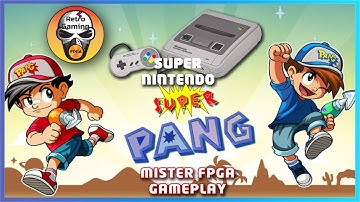 Super PANG - Super Nintendo gameplay on Mister FPGA