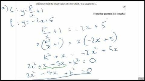 Pearson-Edexcel GCSE to A-level Transition Quadratics Exam Questions Q5