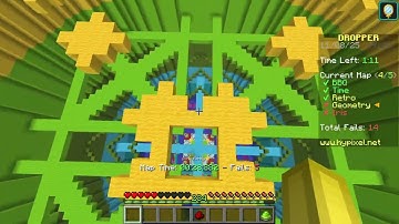 Trying Minecraft Hypixel Dropper Maps For the First Time and Actually Doing Well
