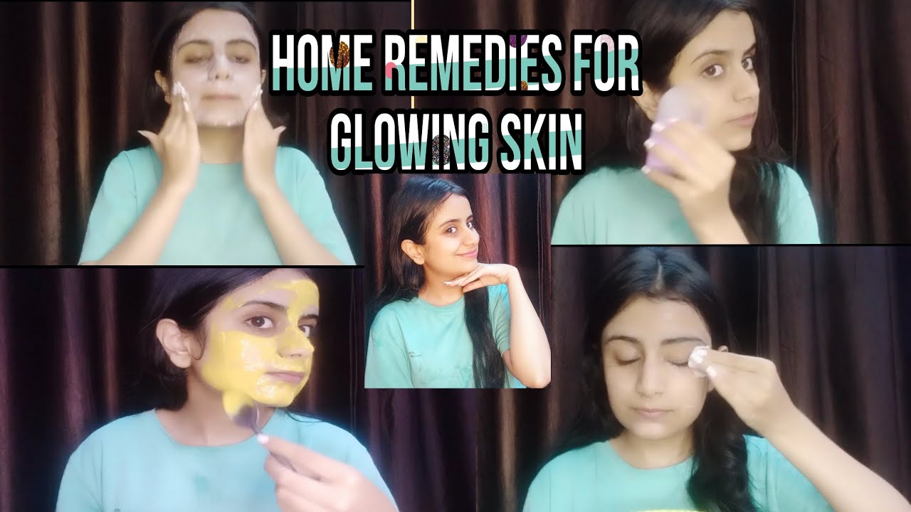 HOME REMEDIES FOR GLOWING SKIN 🌿🍯 - YouTube