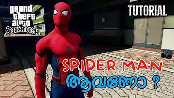 GTA San Andreas Spider-Man Mod Tutorial | GTA San Andreas Malayalam | Bunny Techies