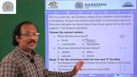 6TH AUG AP CLASS IV ENGLISH ASSIGNMENT 12 KEY