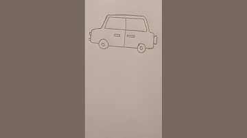 How to draw a easy car drawing easy car drawing for beginners #shorts #howtodraw #art