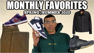 MONTHLY FAVORITES - SPRING 2020 - LEVIS, NIKE DUNKS, UNIQLO, OFFWHITE & MORE