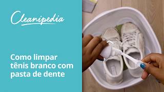 limpar tenis branco bicarbonato