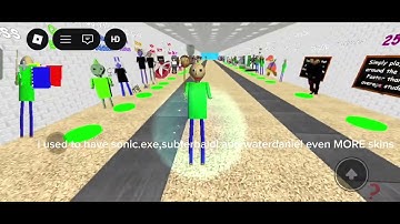  I lost every skin on the shop from baldis basics play as baldi roblox