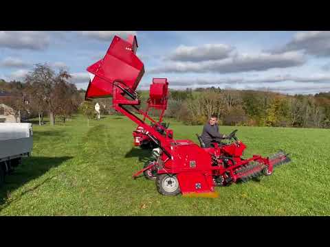 OB100 Apfelauflesemaschine, Obst- und Nusserntemaschine, apple harvester, walnut harvester