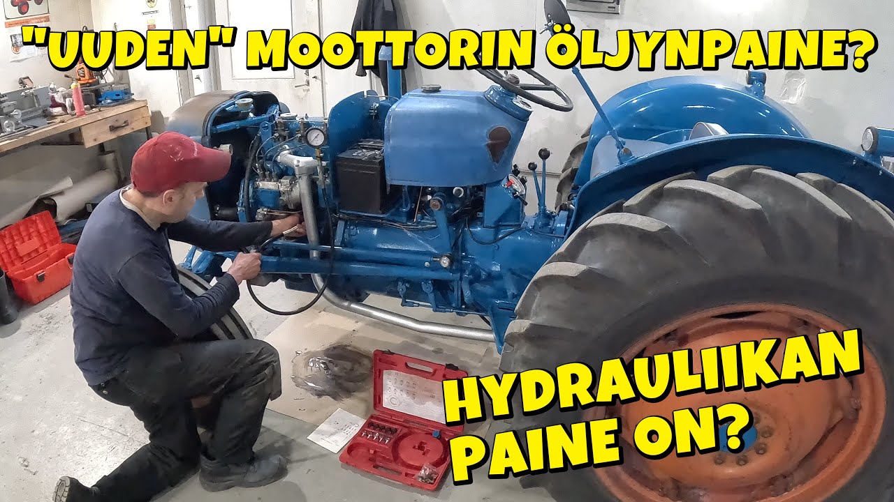 Fordson DEXTA - Öljynpaineet remontin jälkeen, hydrauliikassa on vikaa