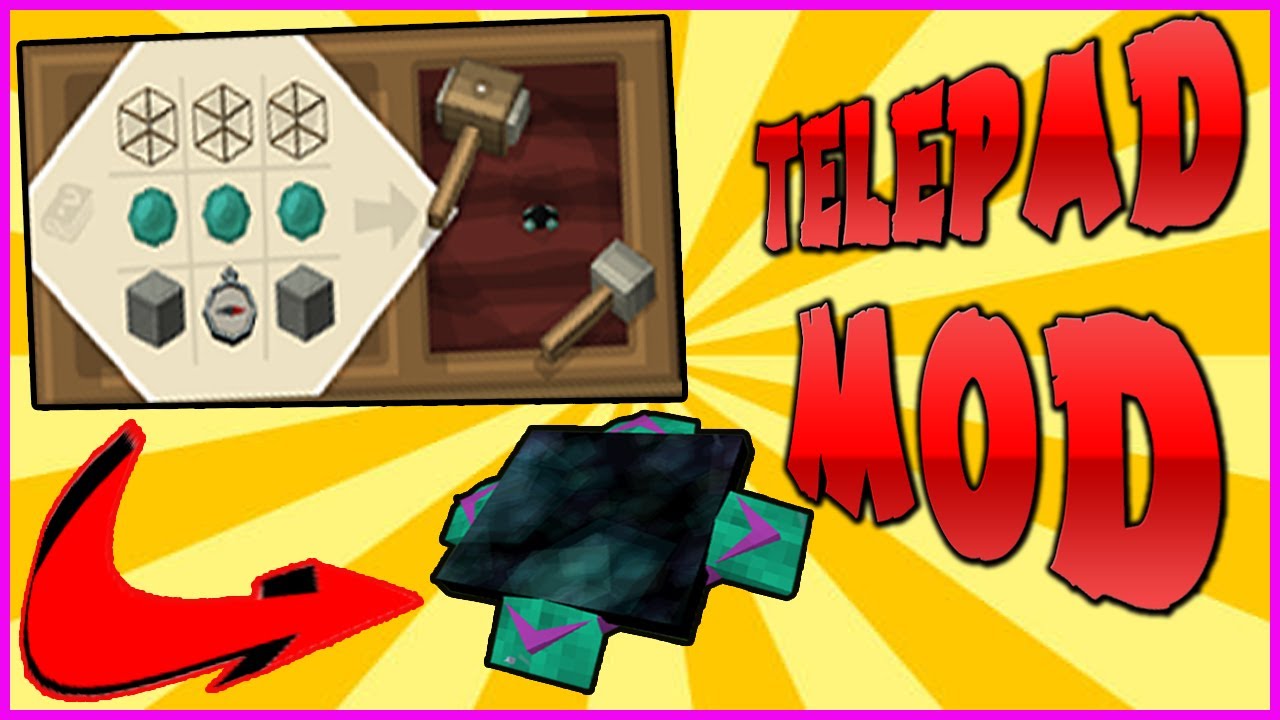 TELEPAD MOD | TELETRANSPORTE Y VIAJA MÁS RÁPIDO | MINECRAFT JAVA FORGE ...