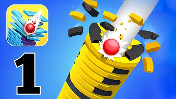 Stack Ball - Crash Platforms - Gameplay Walkthrough Part 1 - Level 1-100 (iOS, Android)