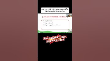 SỰ QUAN TRỌNG Phần mềm kế toán, excel và word đối với kế toán