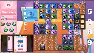Candy Crush Saga 5369   |   3-Star ⭐⭐⭐    |   NO BOOSTERS   |   ONE TRY   |   Completed in ONE MOVE