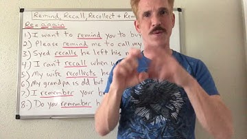 Remind, Recall, Recollect & Remember