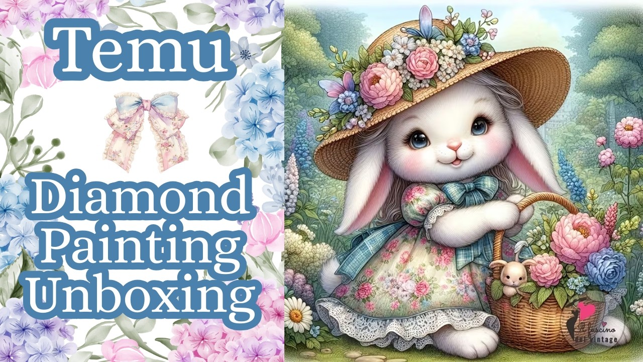 [TEMU] Diamond Painting Unboxing **Easter Themed** Large Canvas  Diamond Art Craft Haul [129 A]