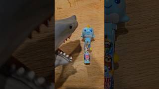 Hungry Hand eats Trendy Friends Narwhal Lollipop!