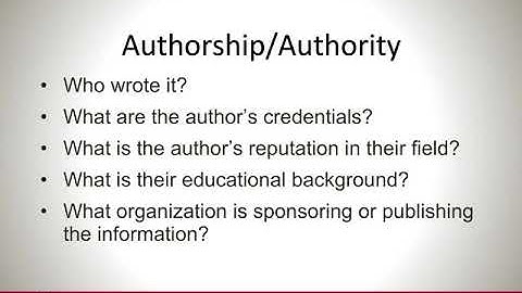 SLIS 701 #3: Source characteristics and evaluating sources